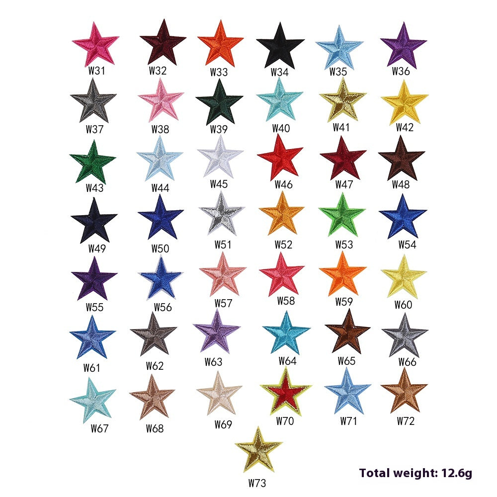 Embroidered Star Patches