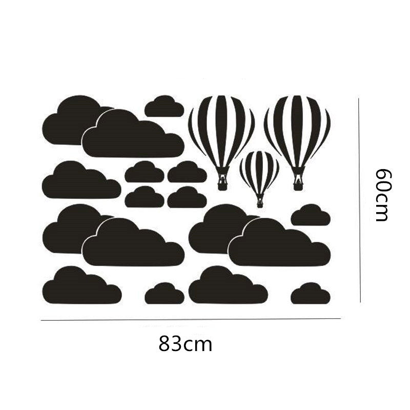 Hot Air Balloon & Cloud Wall Stickers
