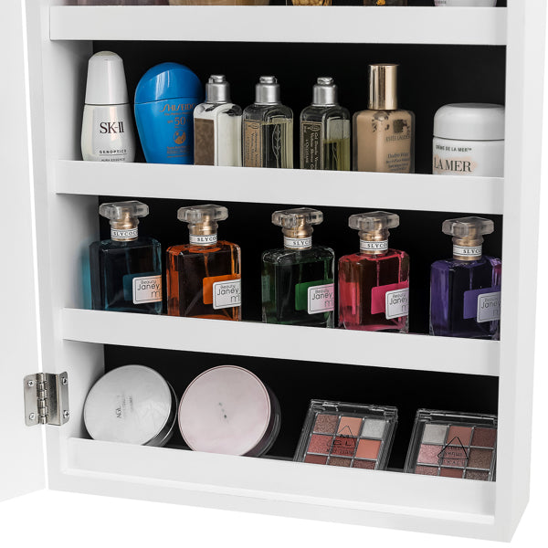 Wall-Mounted Mirror Jewelry Cabinet
