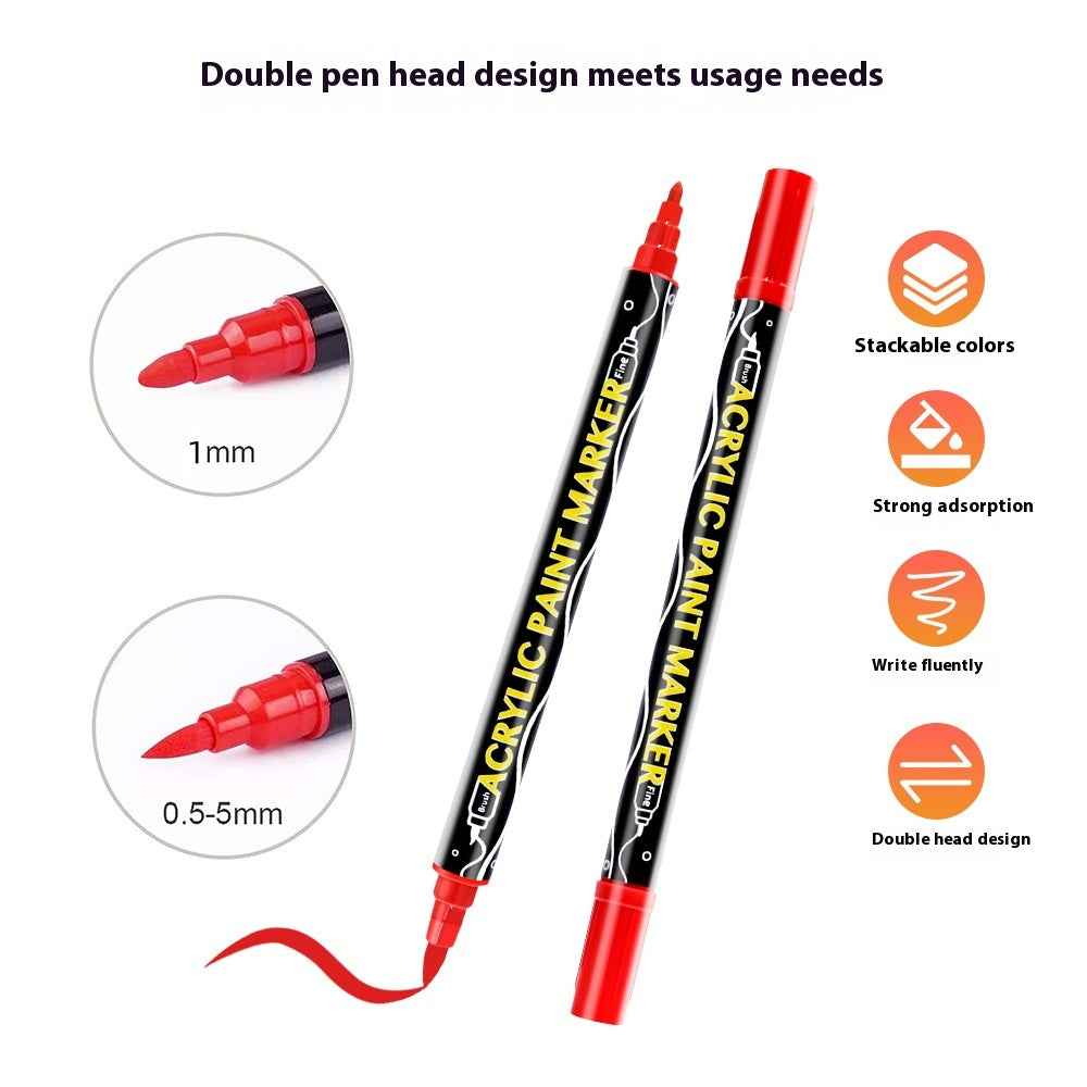 Dual-Tip Acrylic Paint Markers