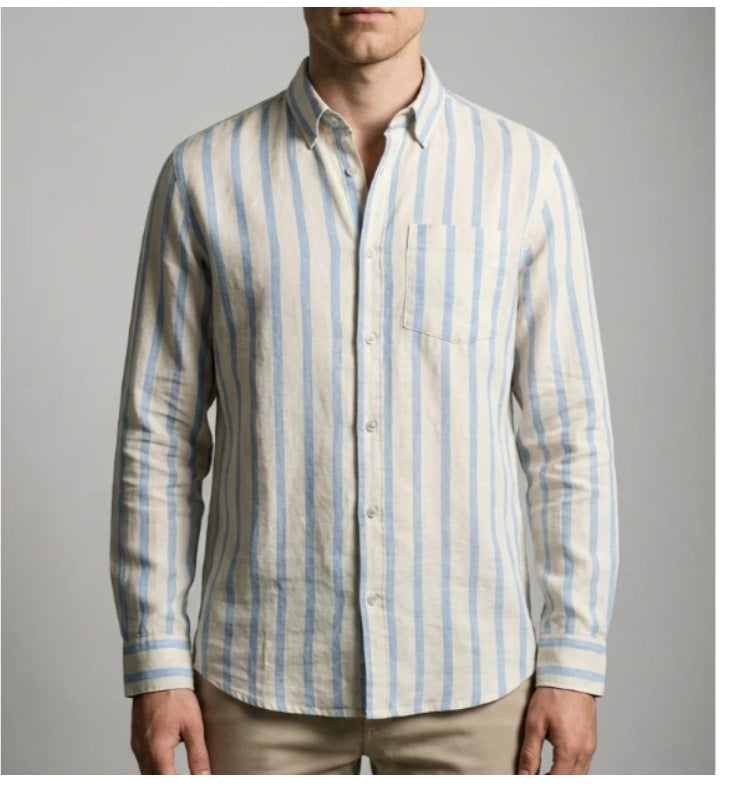 Men's Striped Casual Shirt