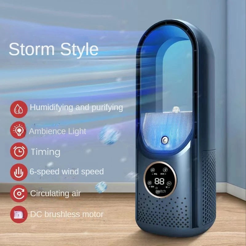 USB Bladeless Mist Cooler Fan