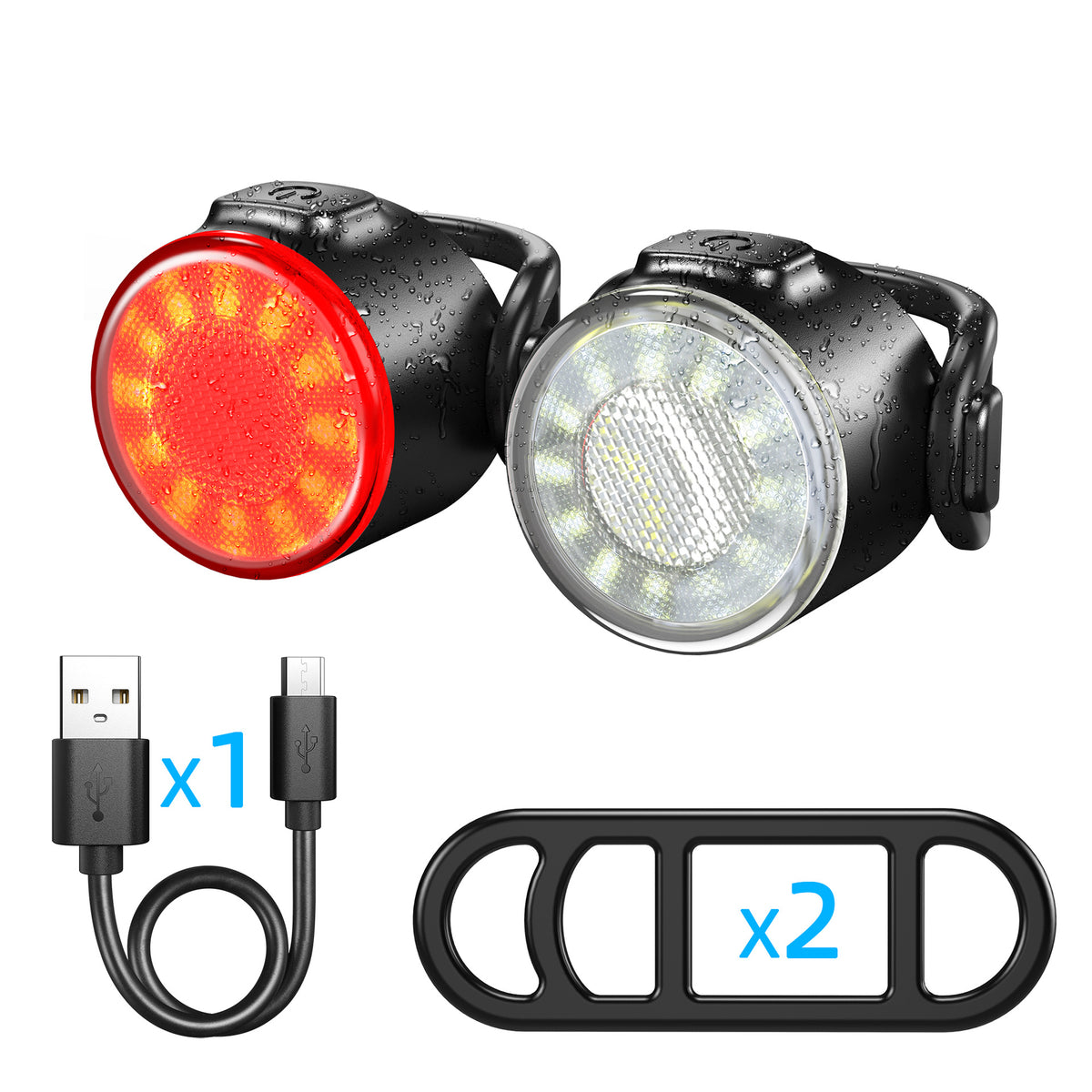 Rechargeable Bike Light Set
