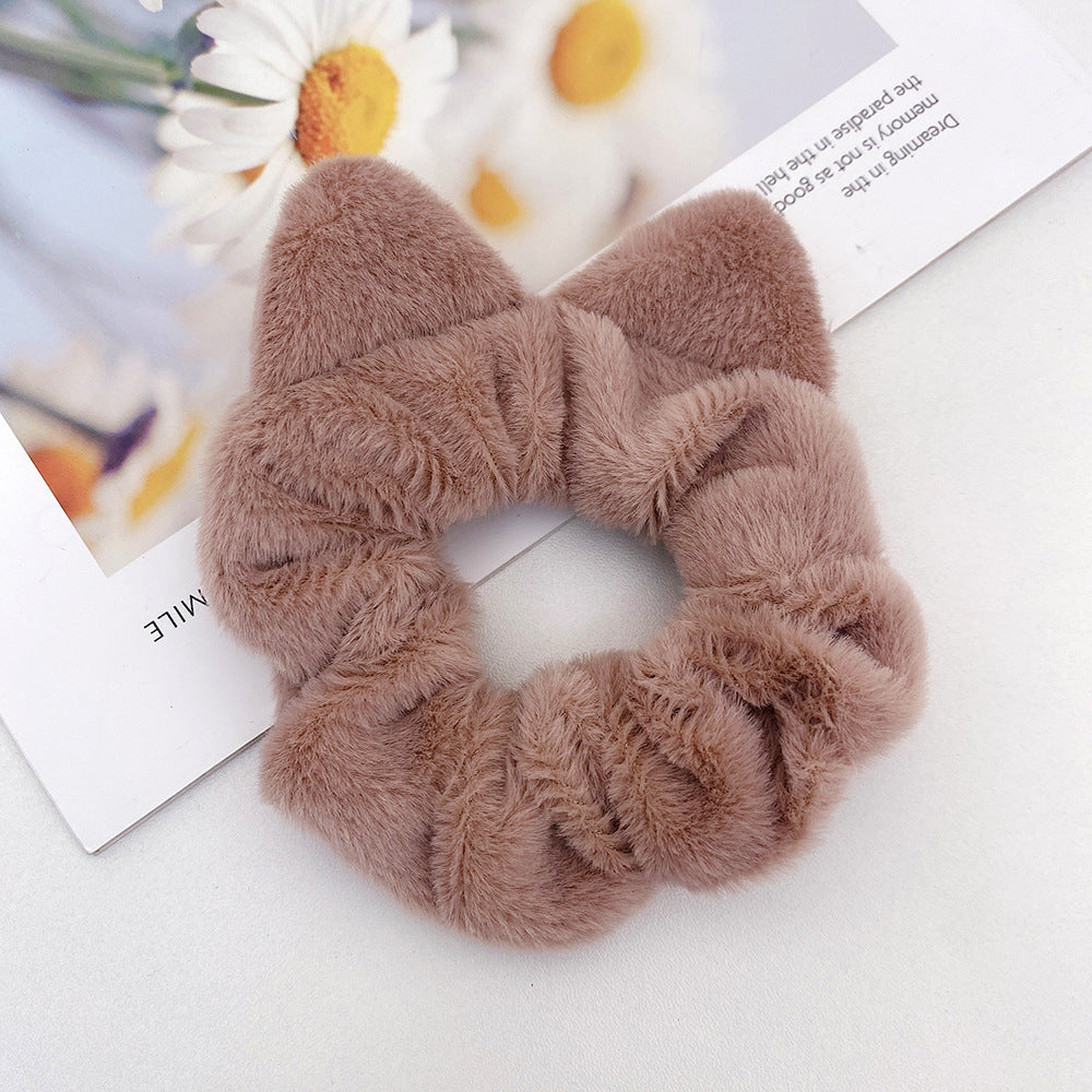 Cat Ear Plush Scrunchie