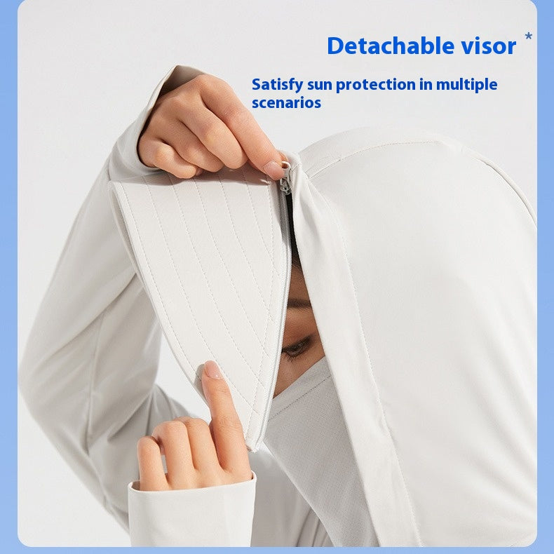 Sun-Protective Hooded Outdoor Shirt