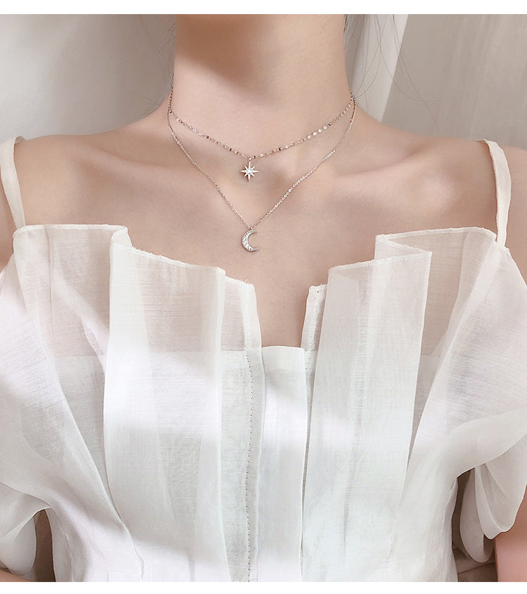 Astral Moon Layered Necklace