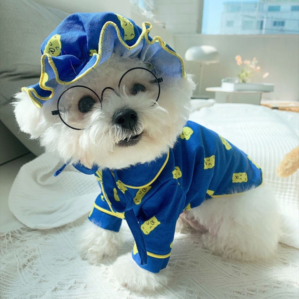 Candy Bear Pet Pajamas with Hat