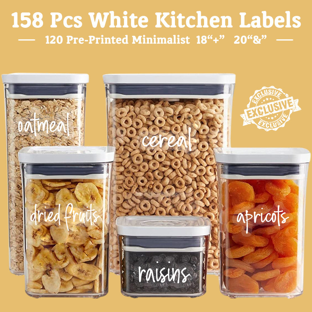 Pantry Label Stickers (158 pcs)