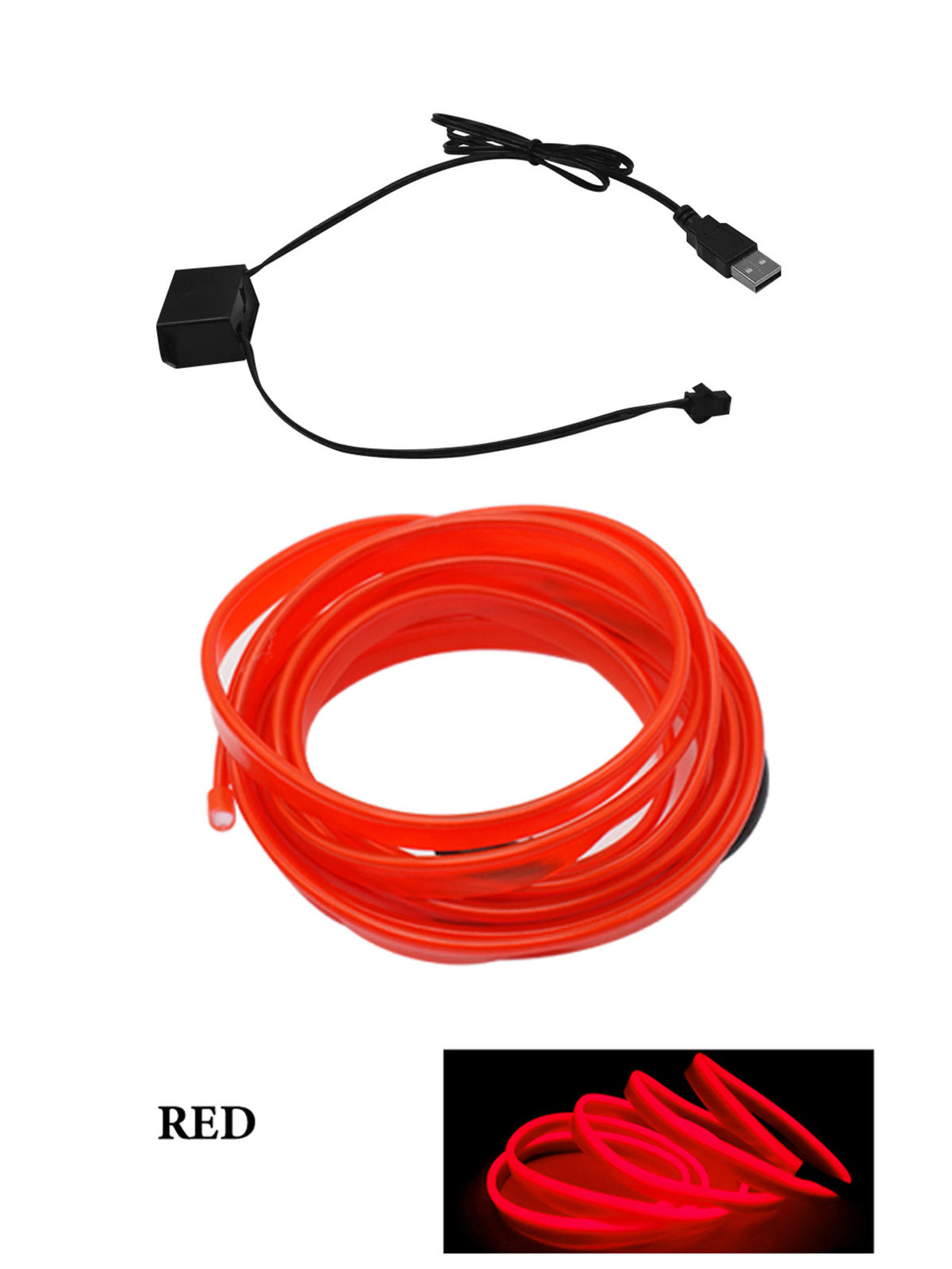 USB Neon Dashboard Light Strip