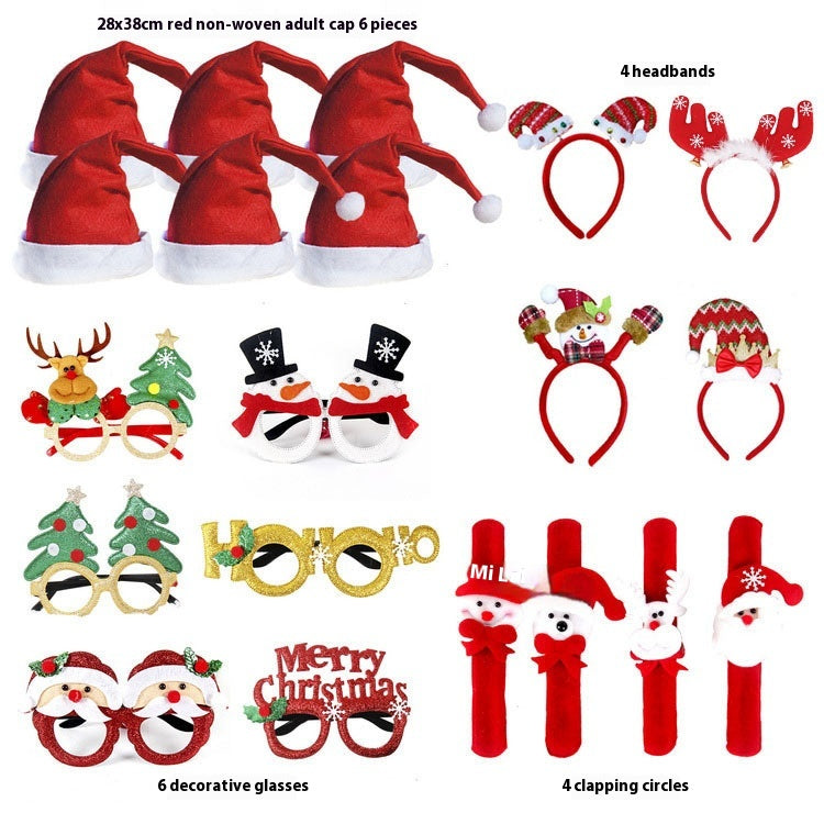 Christmas Party Glasses & Hat Set