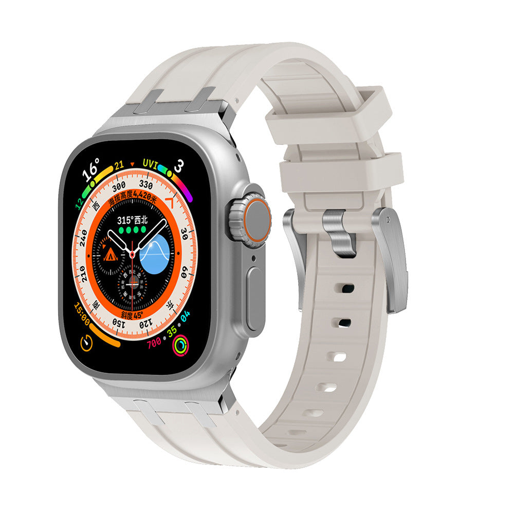Two-Tone Silicone Smartwatch Band