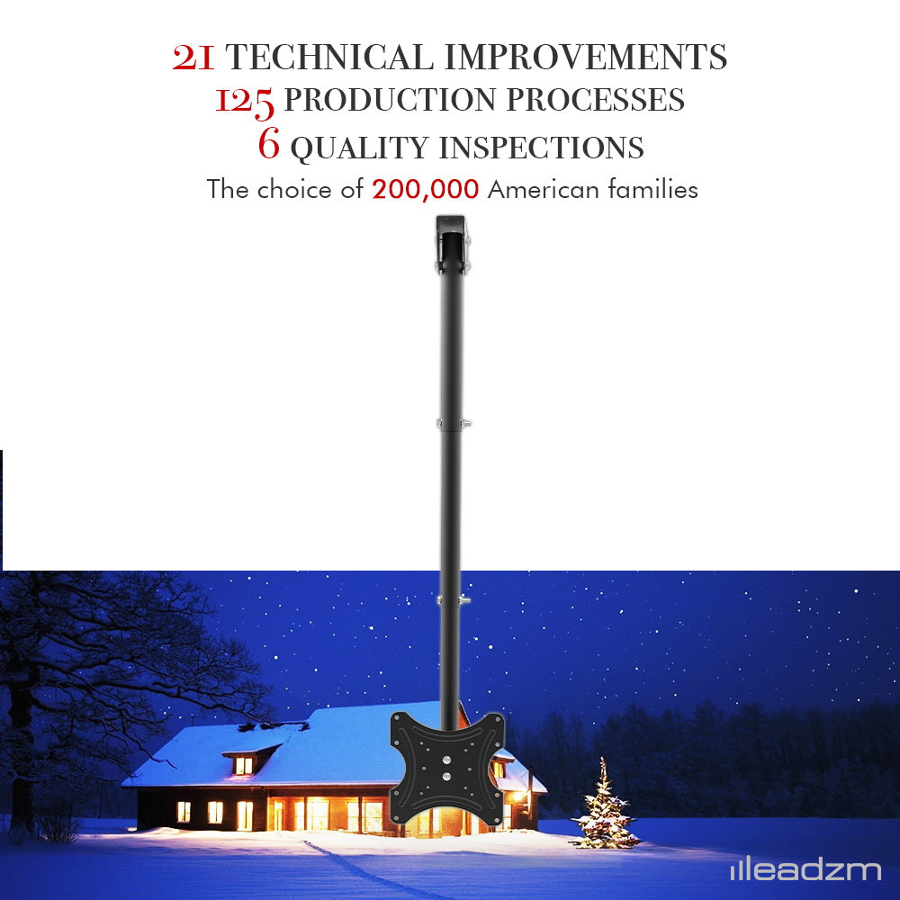 Adjustable Ceiling TV Mount (32–55 in)