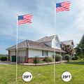 25 ft Flagpole Kit with US Flag