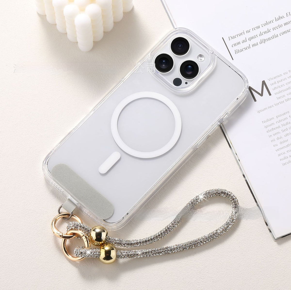 Rhinestone Phone Lanyard