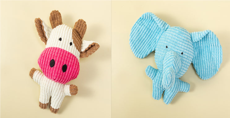 Squeaky Plush Animal Dog Toys