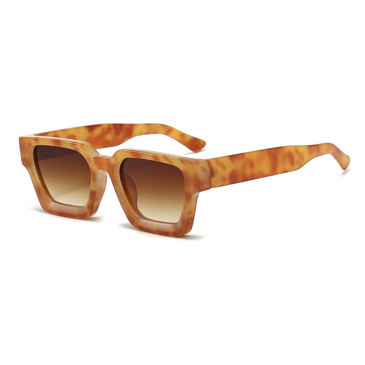 Thick-Frame Retro Sunglasses