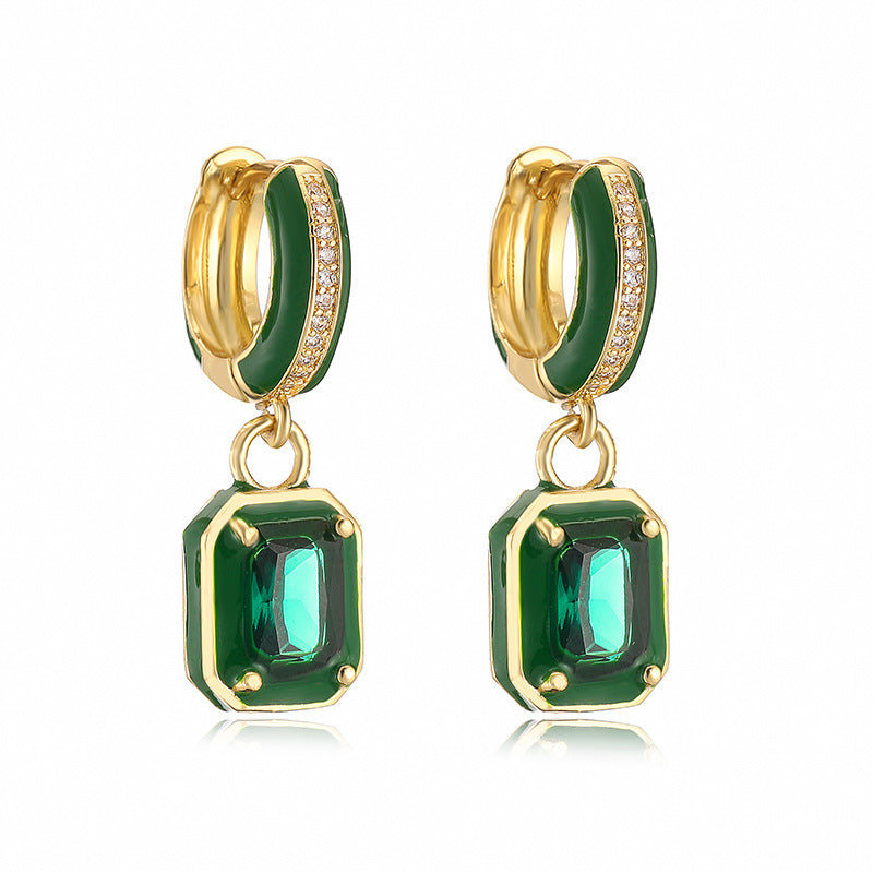 Candy Cube Crystal Earrings