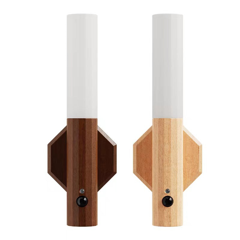 Motion Sensor Wood Grain Light