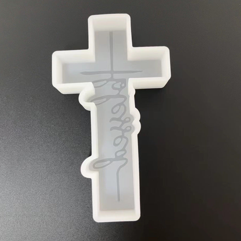 Rune Cross Candle Mold