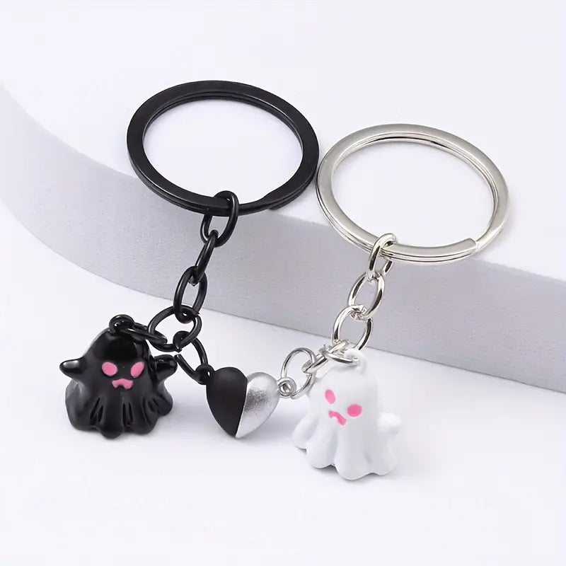 Magnetic Ghost Couple Keychains