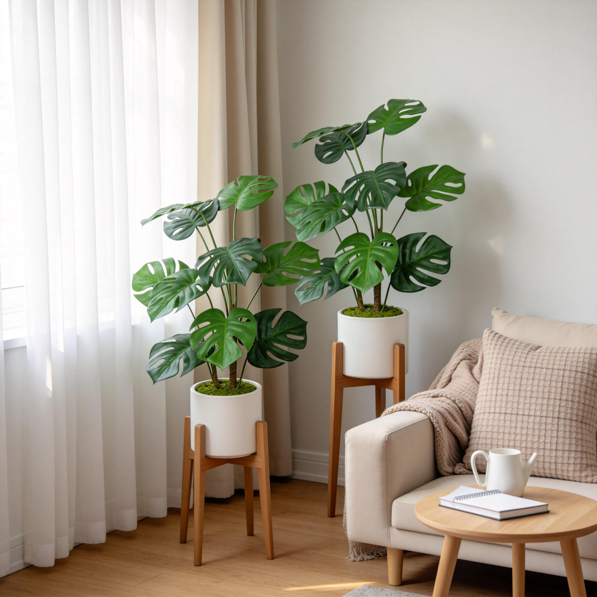 Artificial Monstera Plants (2 pcs)