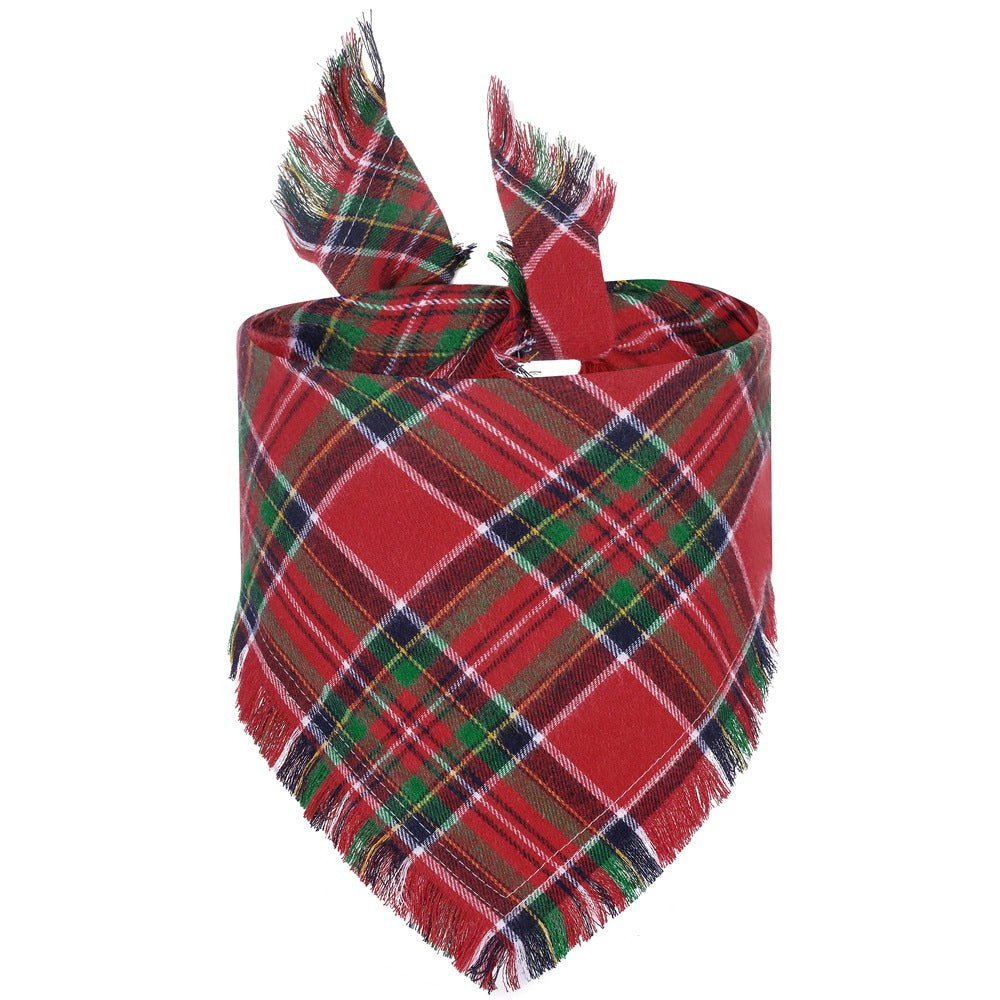 Fall Plaid Dog Bandana