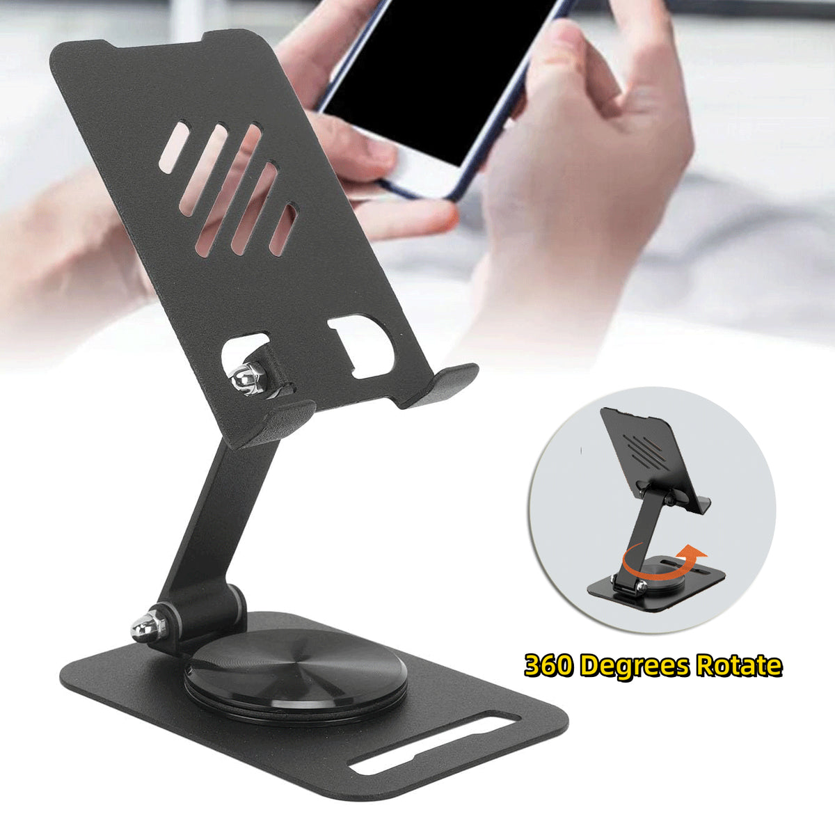 360° Rotating Metal Phone & Tablet Stand