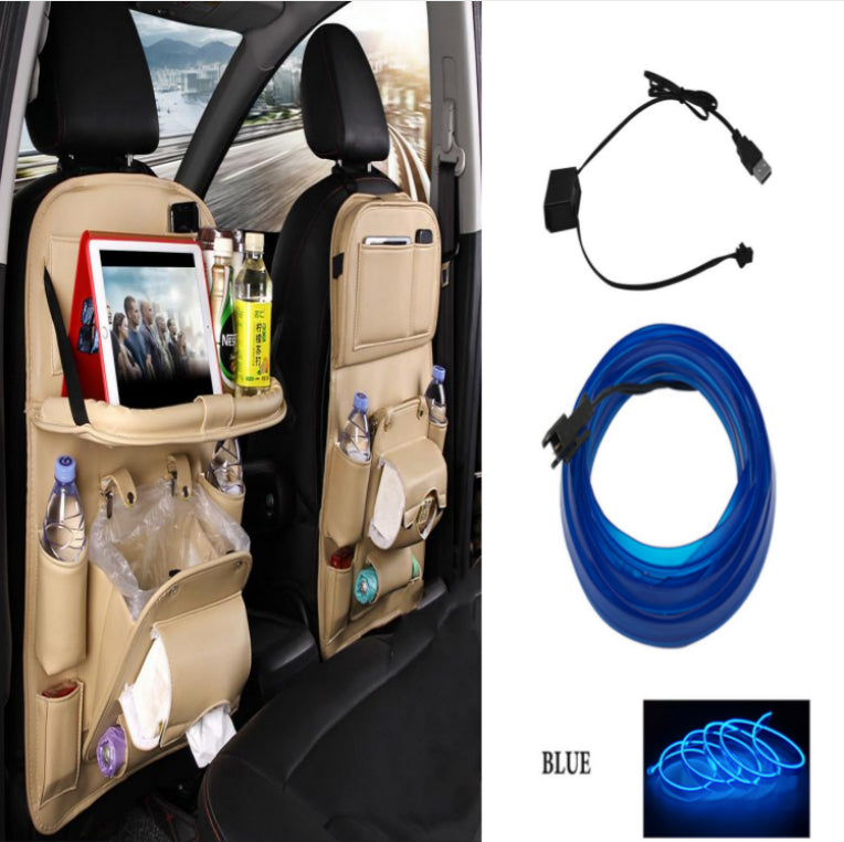 Faux Leather Seat-Back Car Organizer