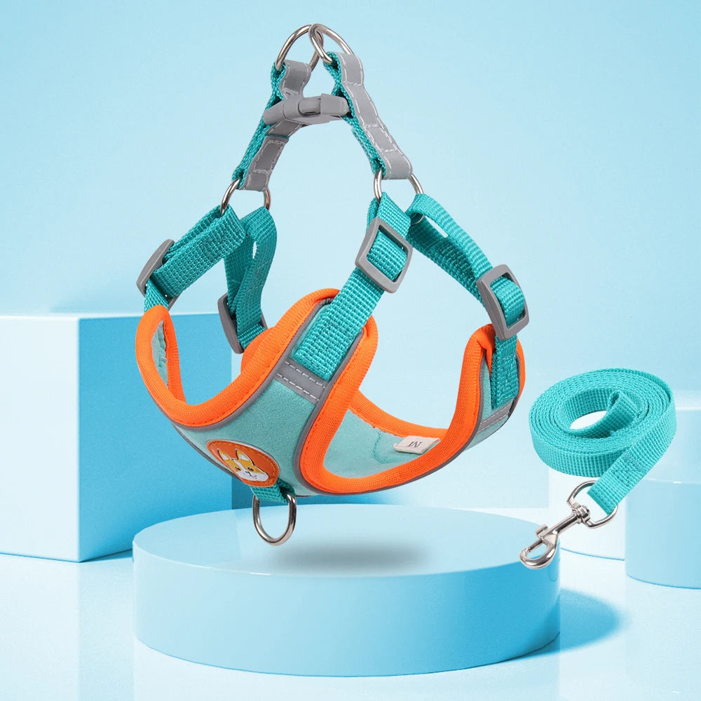 Reflective No-Pull Dog Harness & Leash