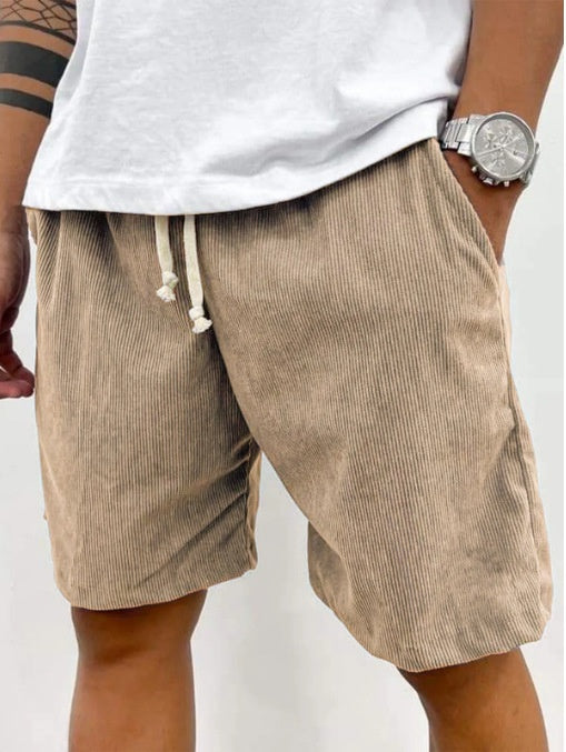 Men's Corduroy Drawstring Shorts
