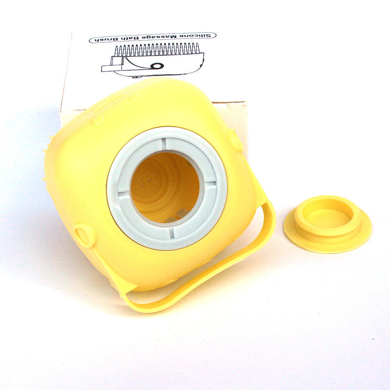Silicone Pet Bath Brush with Shampoo Dispenser