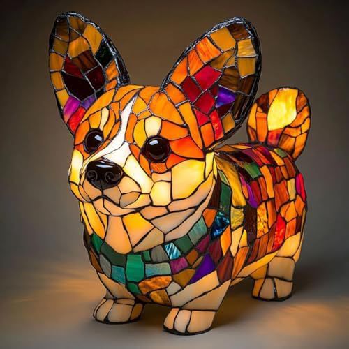 Color-Changing Dog Figure Lamp