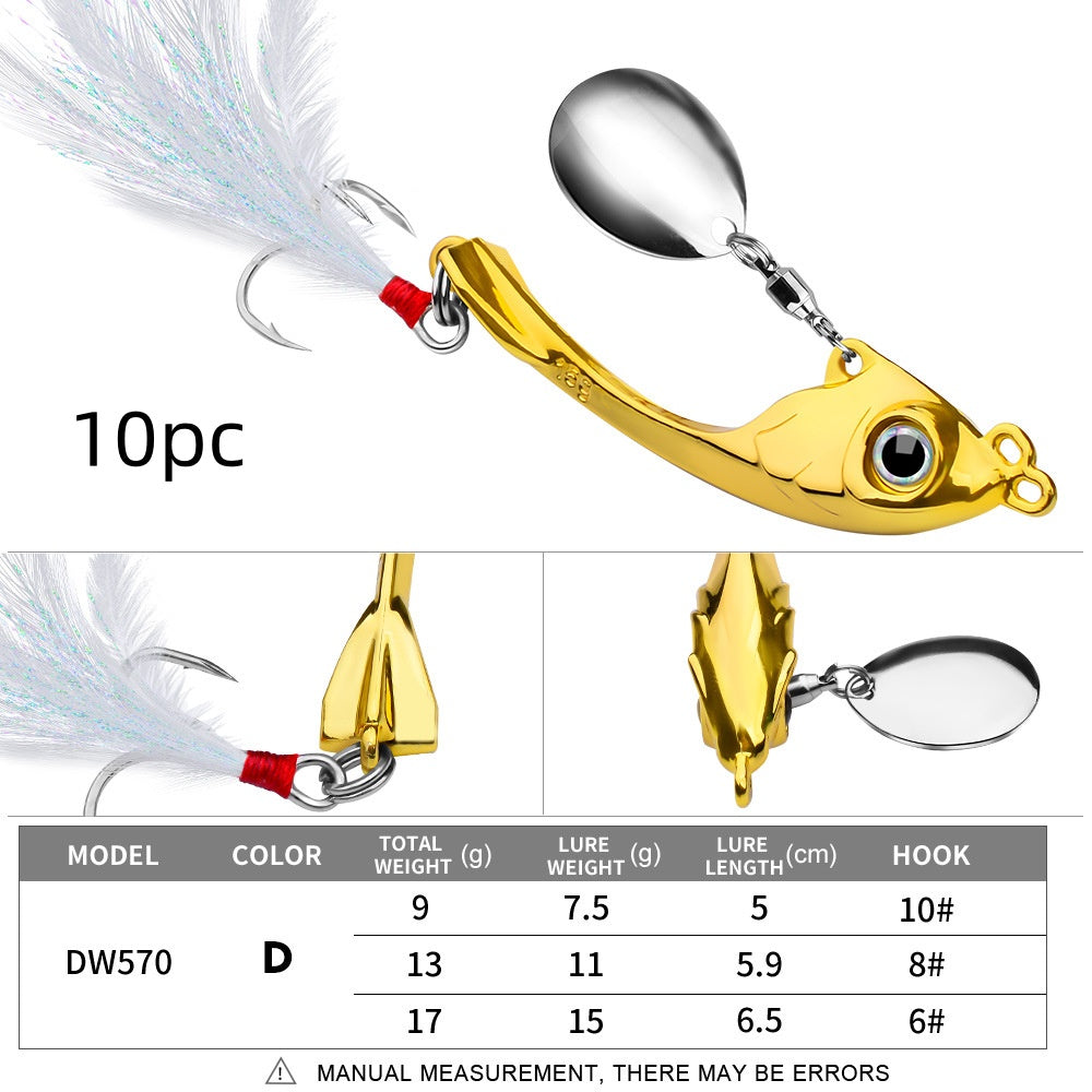 Spinning Spoon Fishing Lure