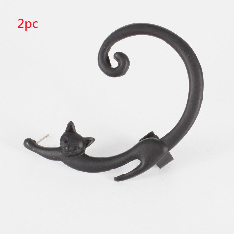 Punk Cat Ear Cuff Earring