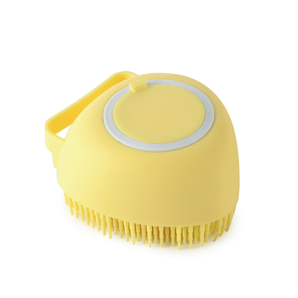 Silicone Pet Bath Brush with Shampoo Dispenser