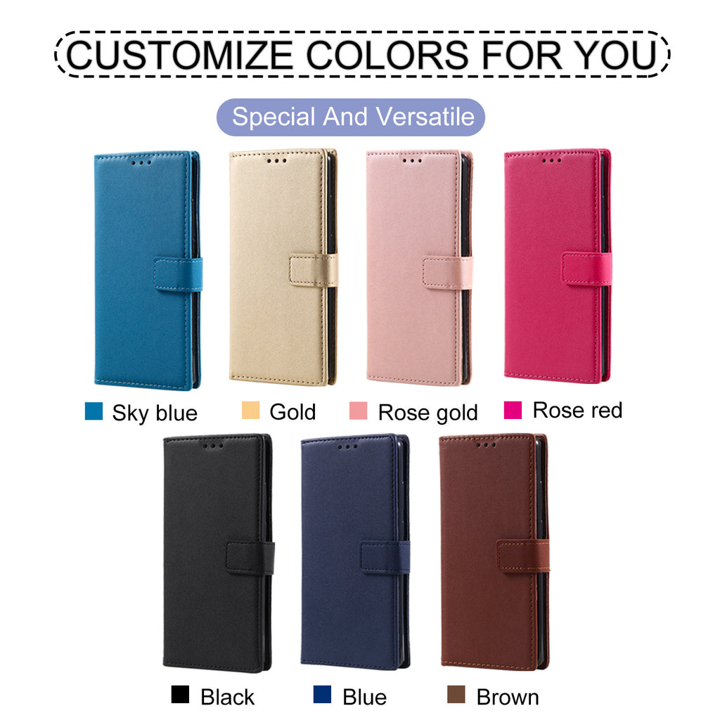 Leather Flip Wallet Case