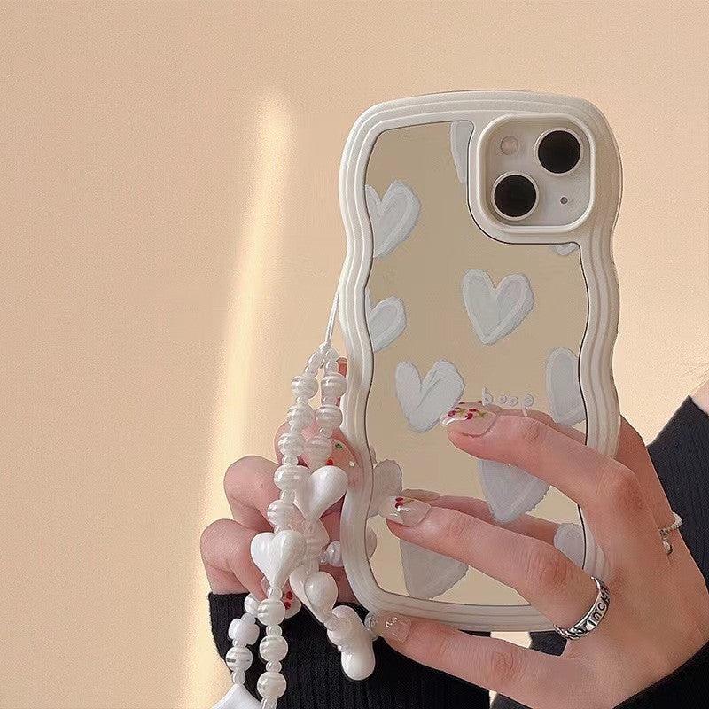 Wavy Mirror Heart iPhone Case