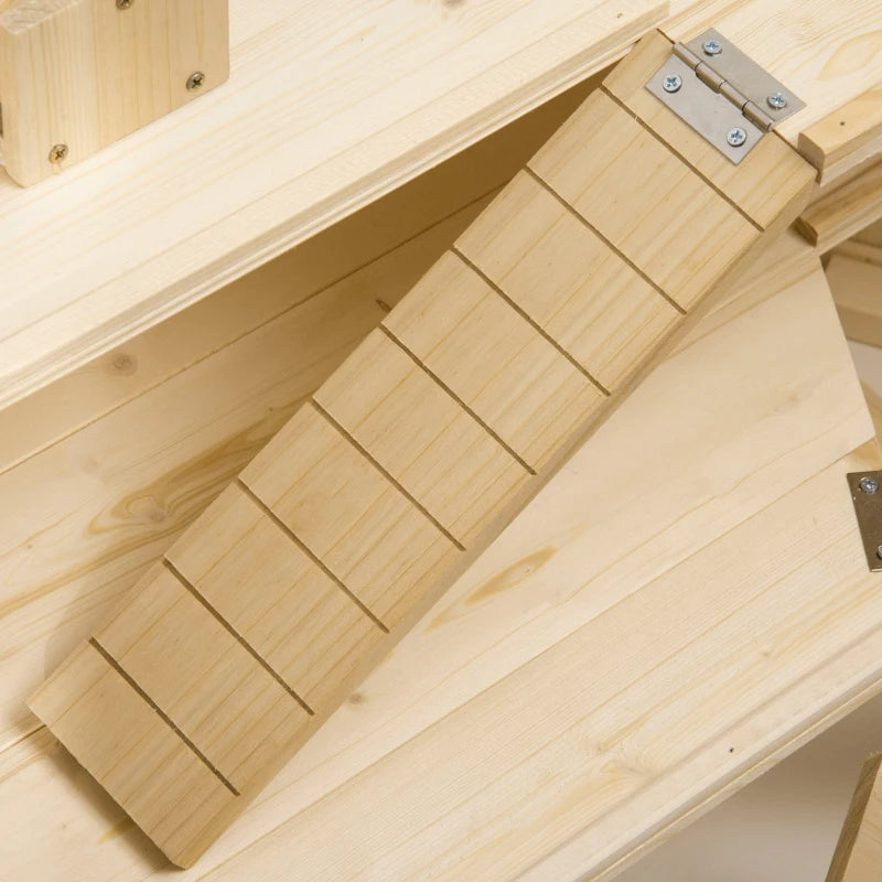3-Tier Wooden Hamster Habitat