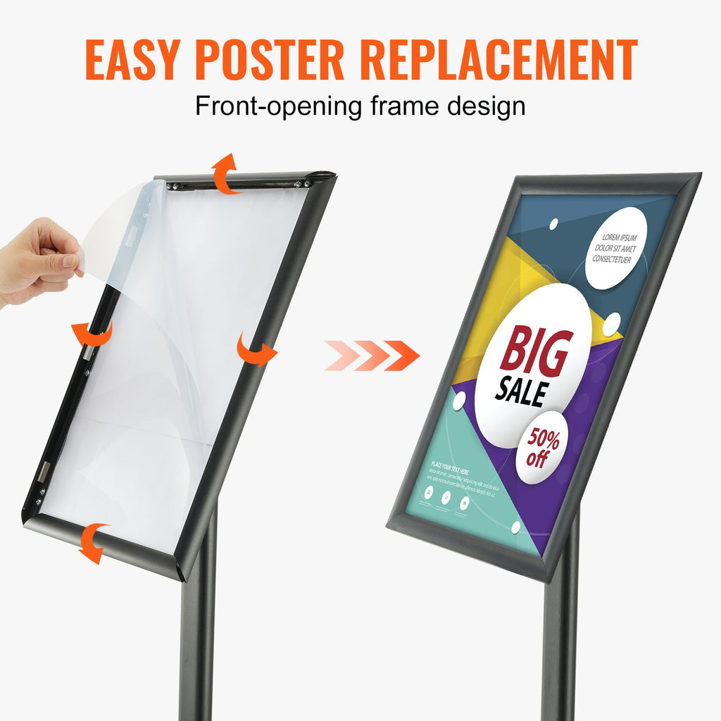 Adjustable Pedestal Sign Stand (11 x 17")