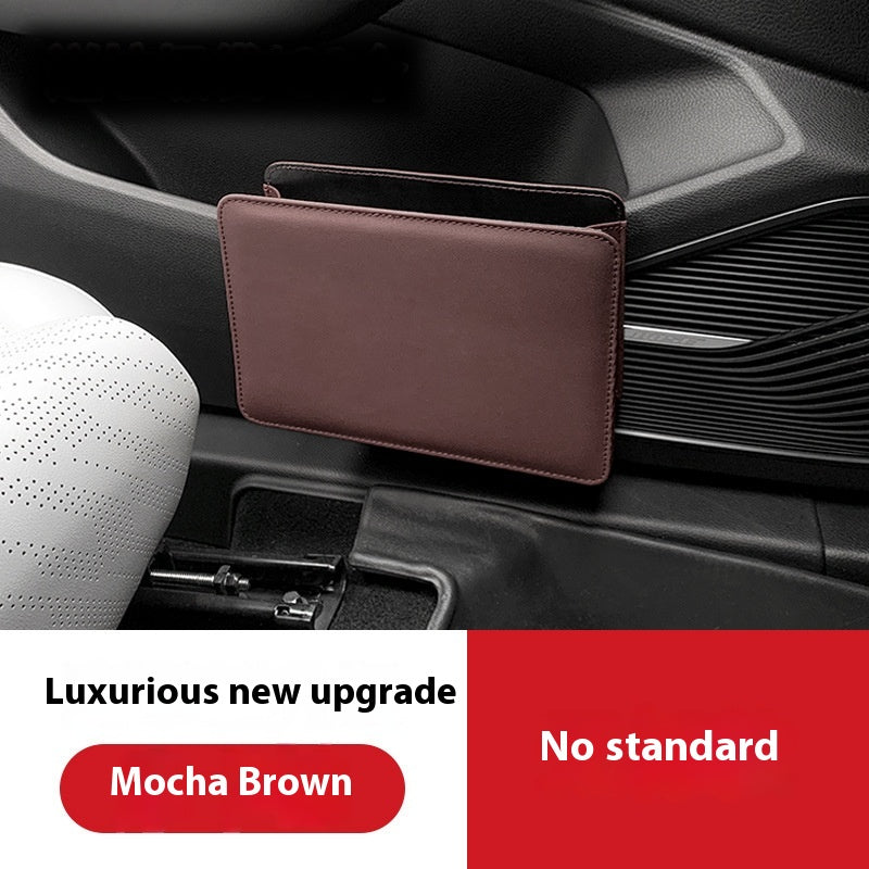 Leather Car Door Trash Bin