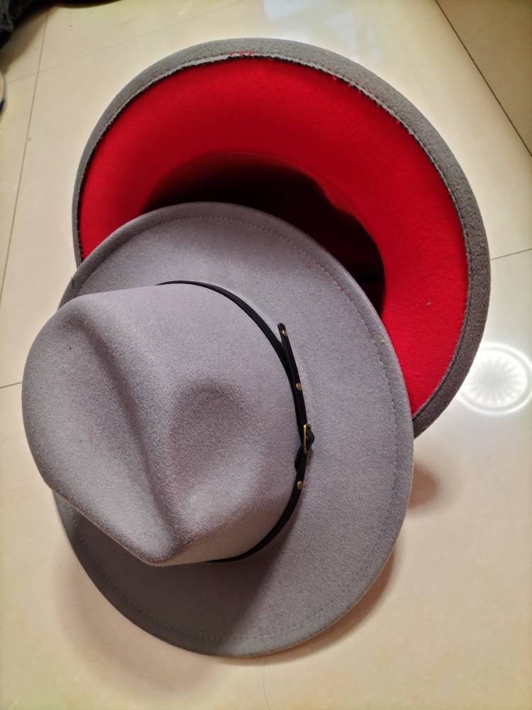 Two-Tone Wool Fedora