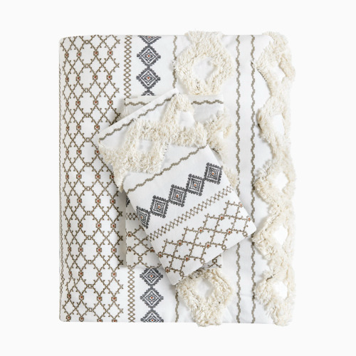 Cotton Chenille Duvet Cover Set (Full/Queen)
