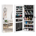 Wall-Mounted Mirror Jewelry Cabinet