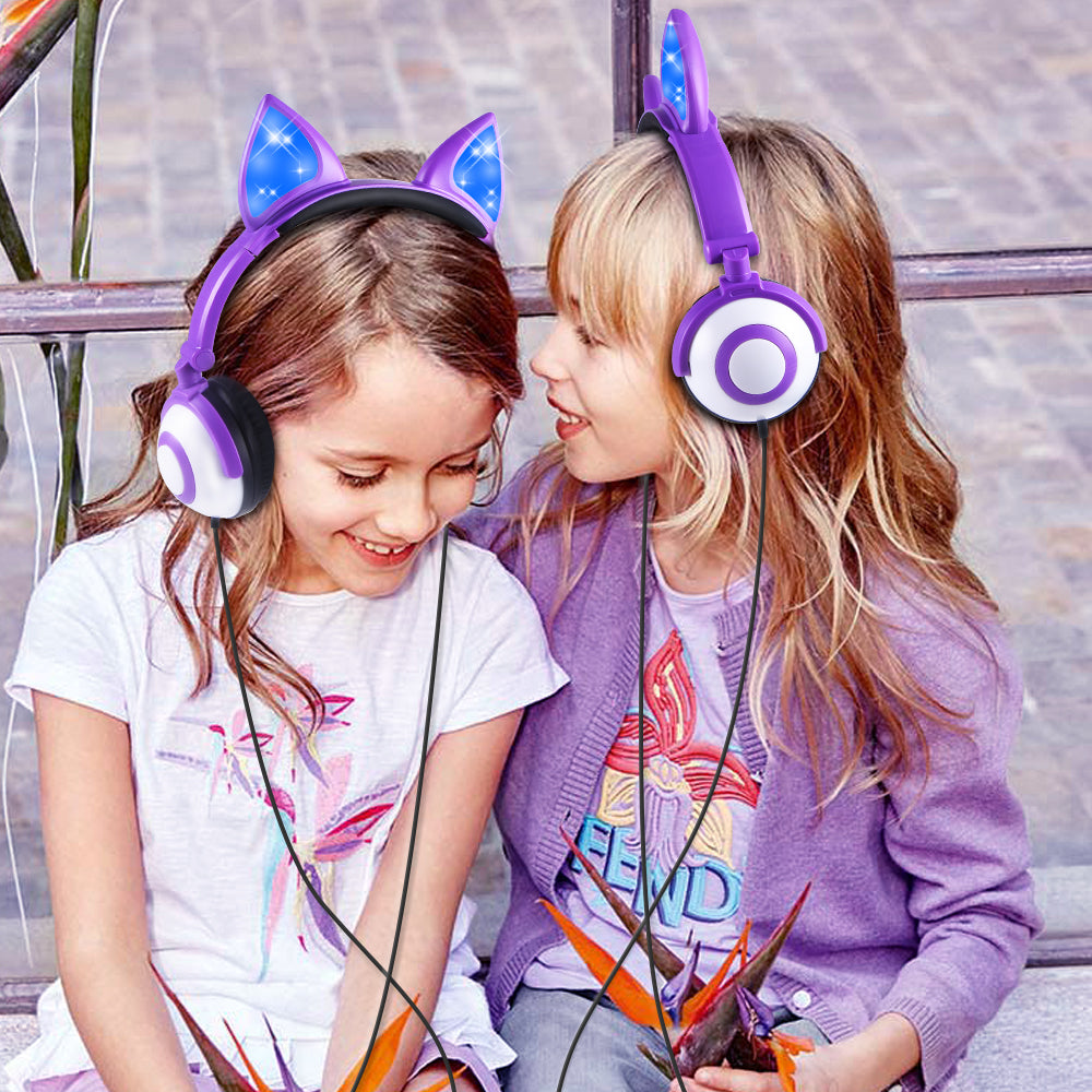 LED Cat Ear Headphones