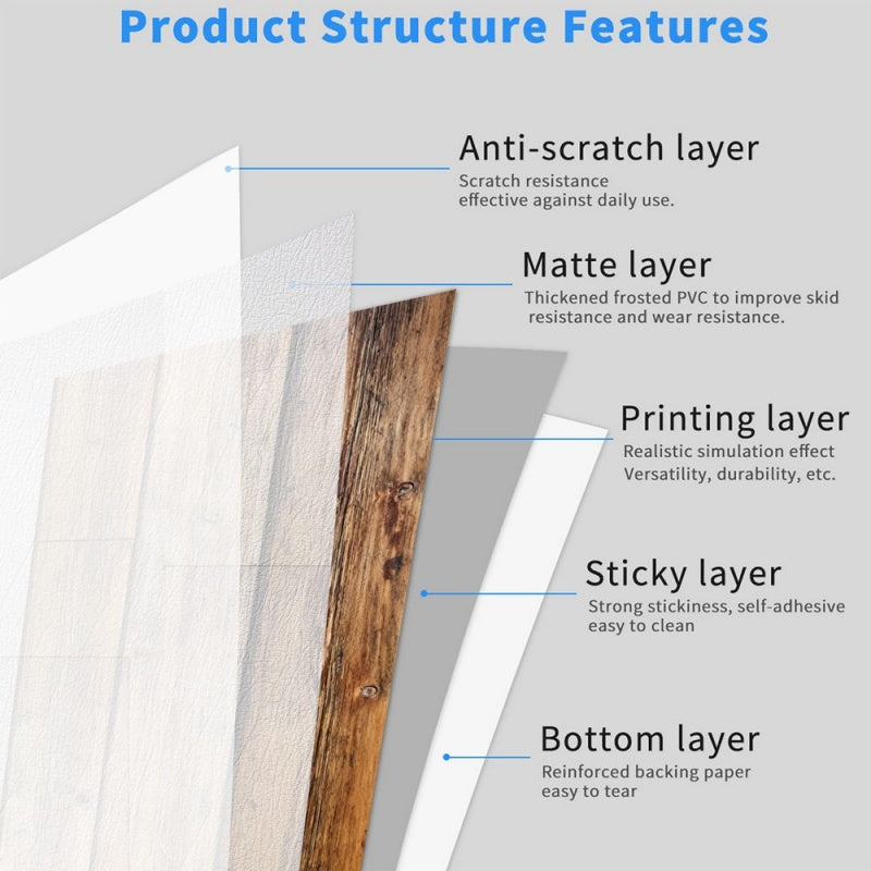Peel & Stick Wood Floor Tiles