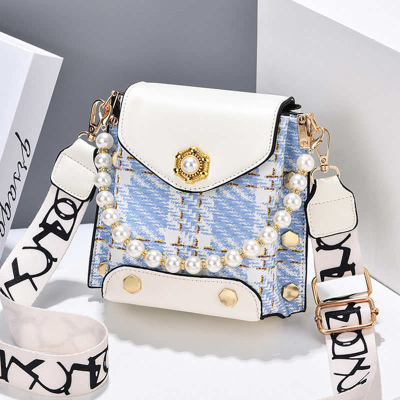 Pearl Chain Mini Crossbody Bag