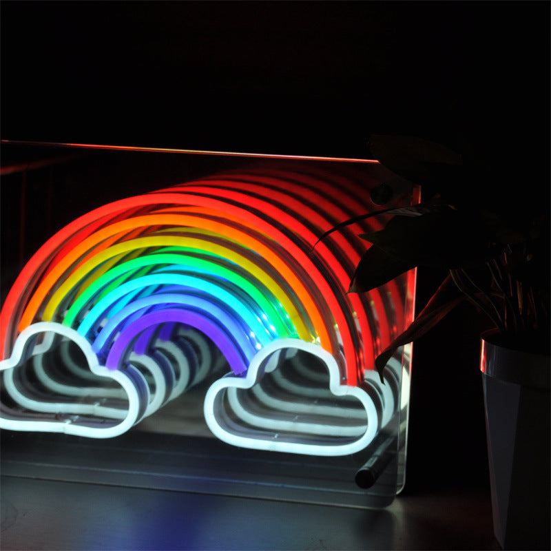 Infinity Mirror Neon Cloud Lamp