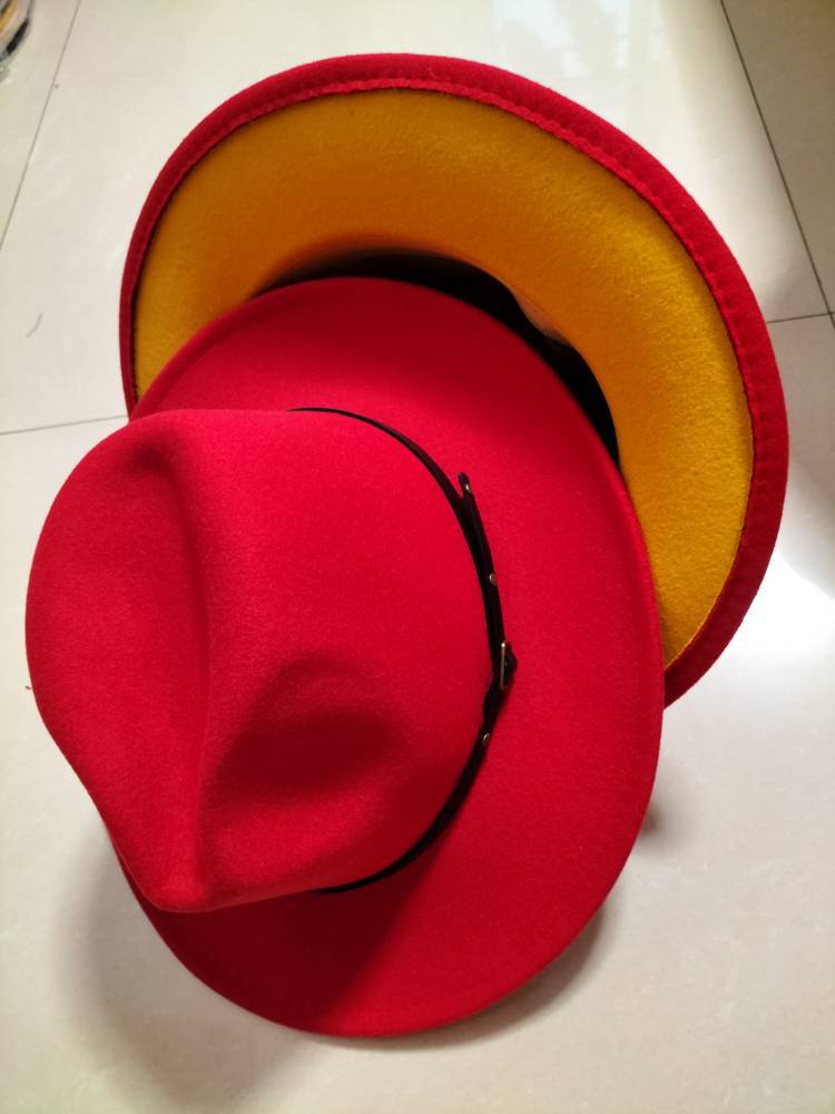 Two-Tone Wool Fedora