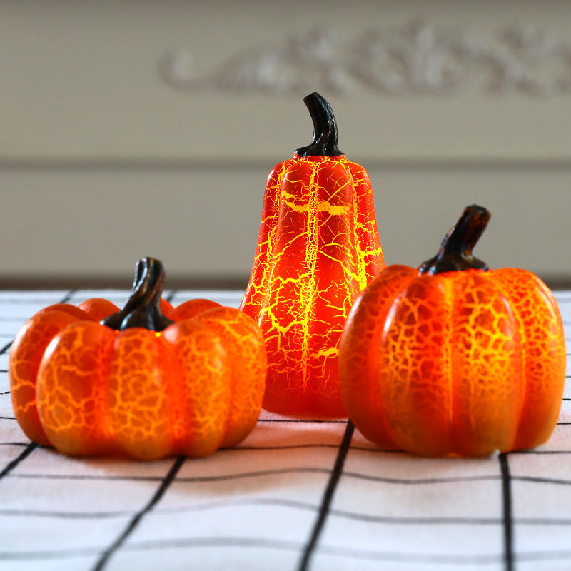 Glowing Resin Pumpkin Lights