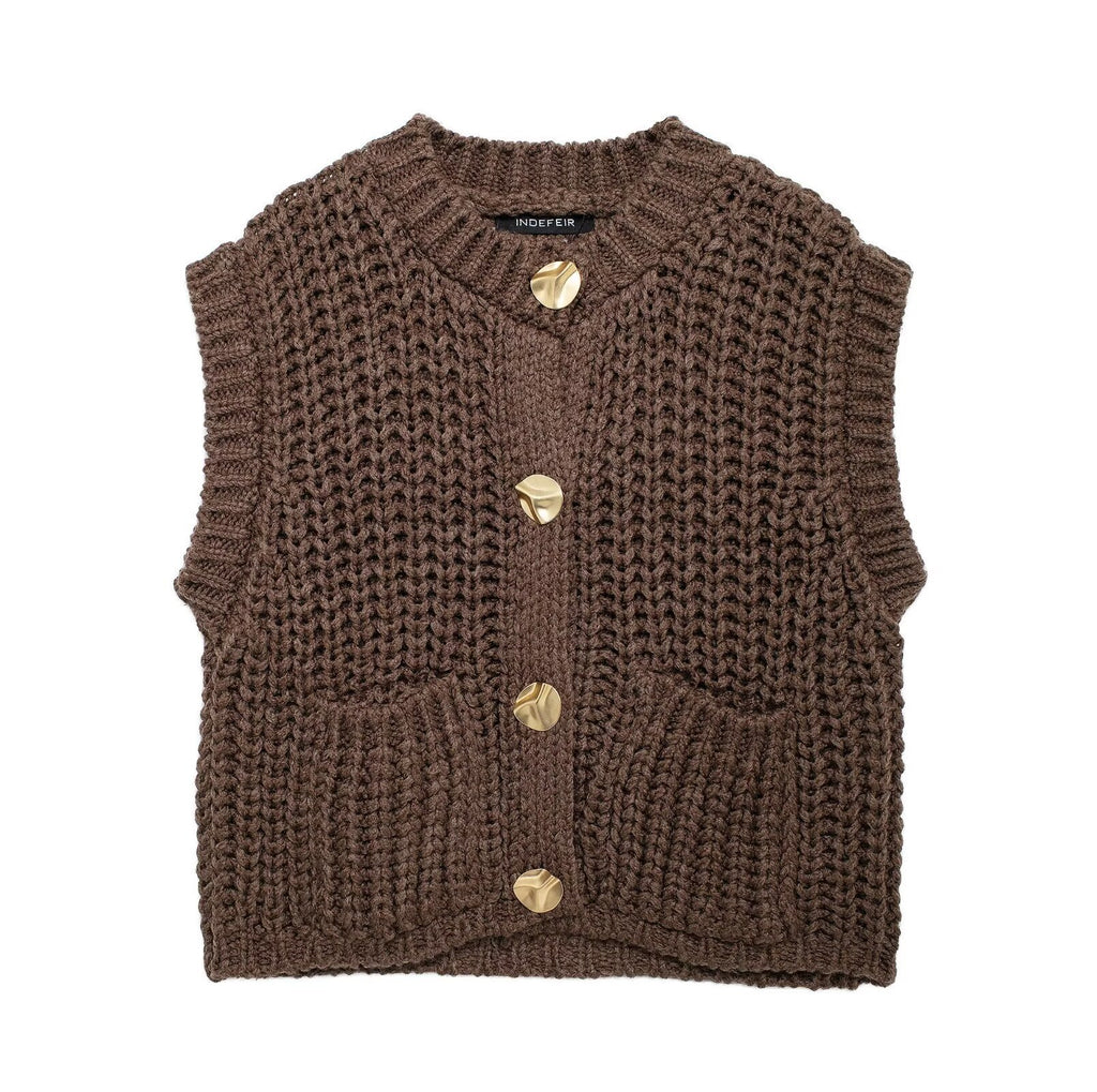 Women's Chunky Knit Vest